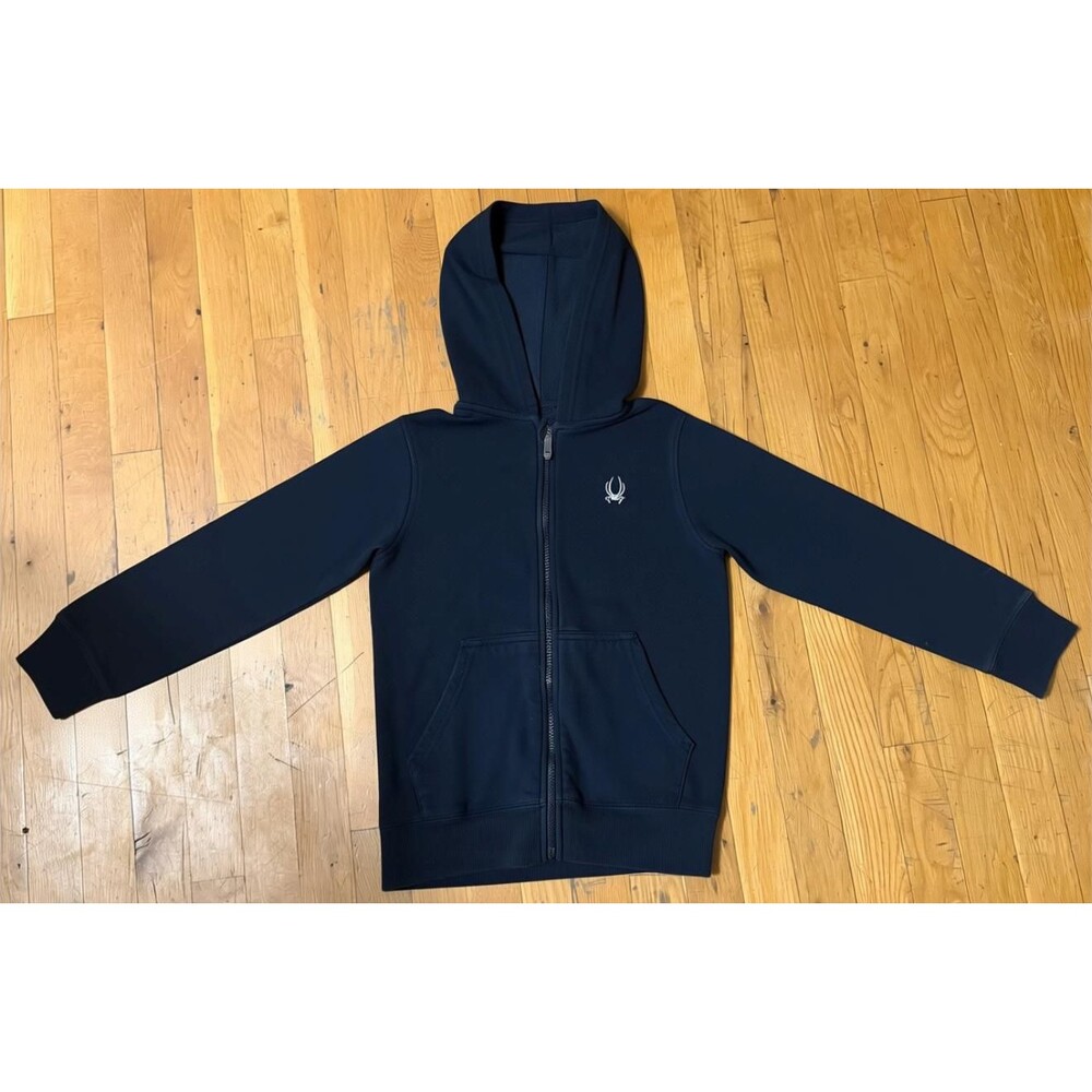 Spyder Kids Zip Hoodie Jacket Fleece Sweatshirt Youth M  Hooded Sweatshirt